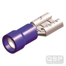 Kabelskor ''Hona'' - 6,3mm - Blå (5st) QSP Products